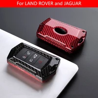 new carbon fiber car key smart remote shell case cover for land rover range rover freelander 2 discovery evoque jaguar xe xj xjl