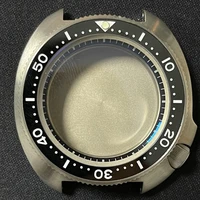 watch modify parts high quality titanium turtle 6105 case sapphire ceramic bezel watch case fit nh3536 automatic movement