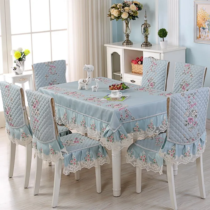 Скатерть на стул с цветочной вышивкой Пылезащитная Свадебный декор 2020 | Дом и сад