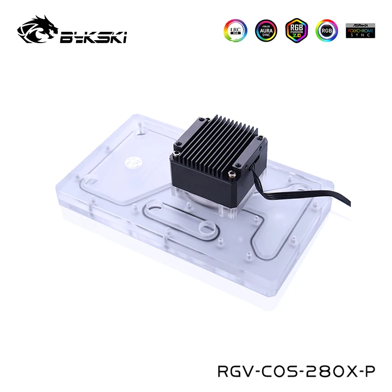 Bykski Distro Plate для Corsair 280Xd RGB резервуар воды с поддержкой материнской платы AURA RGV COS 280X