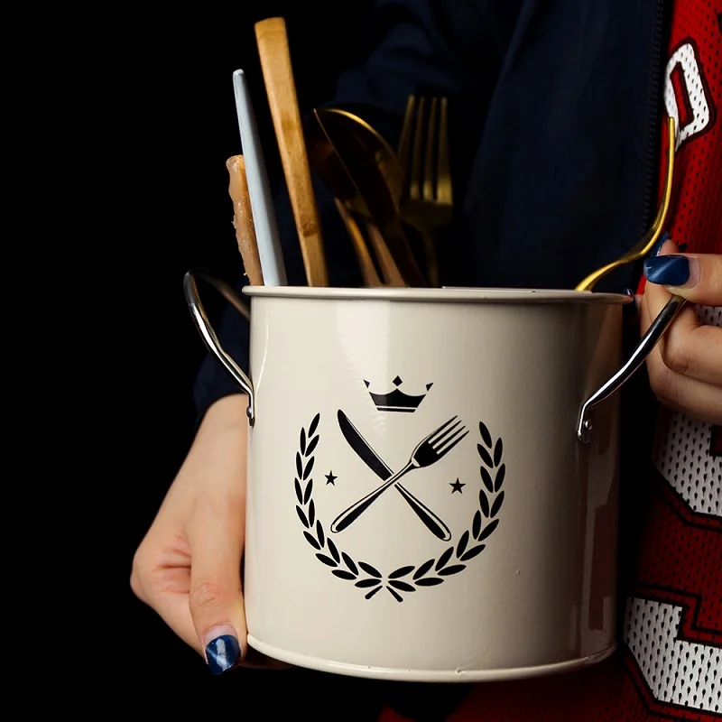 1 шт. ведро для кухонных инструментов с ручкой палочки еды отдельная коробка