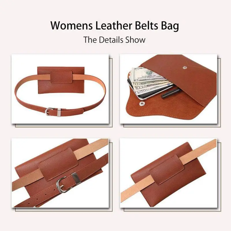 Женская поясная сумка из искусственной кожи со съемным ремнем для девушек