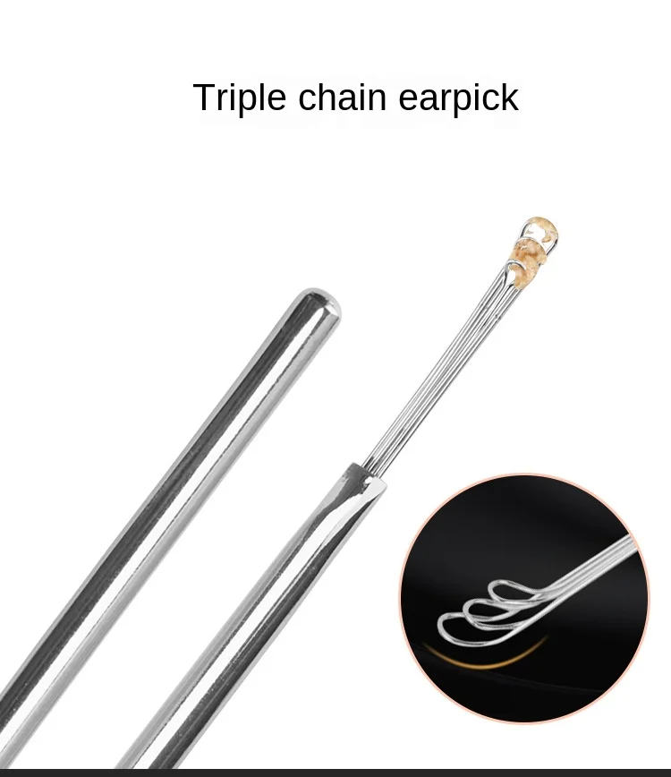 1 шт. инструменты для ушей Нержавеющая сталь Серебряная Ушная Палочки воск