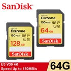 SanDisk карта памяти, класс 10, 32 ГБ, 64 ГБ, 128 ГБ