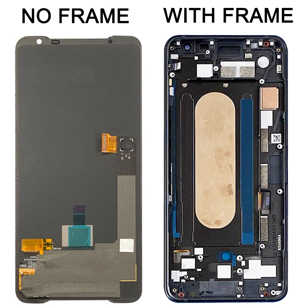 6 59original amoled for asus rog 3 zs661ks lcd display screentouch panel digitizer for rog phone 3 strix asus_i003dd free global shipping