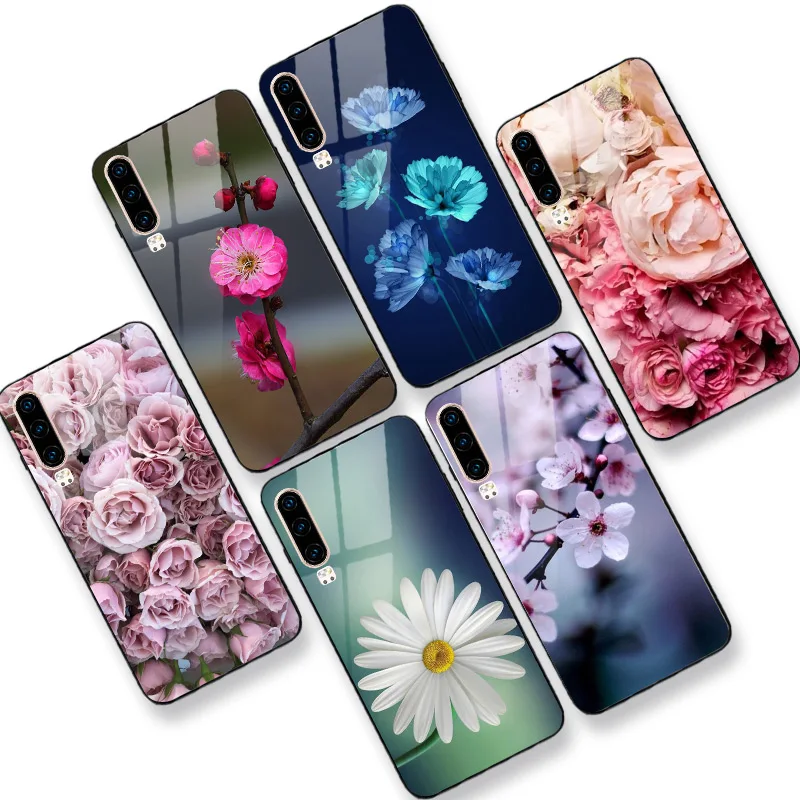 For Huawei P9 P10 P20 P30 Lite Pro Mate 10 20 P Smart Plus 2019 2018 Case Vanish Bright Floral Covers |