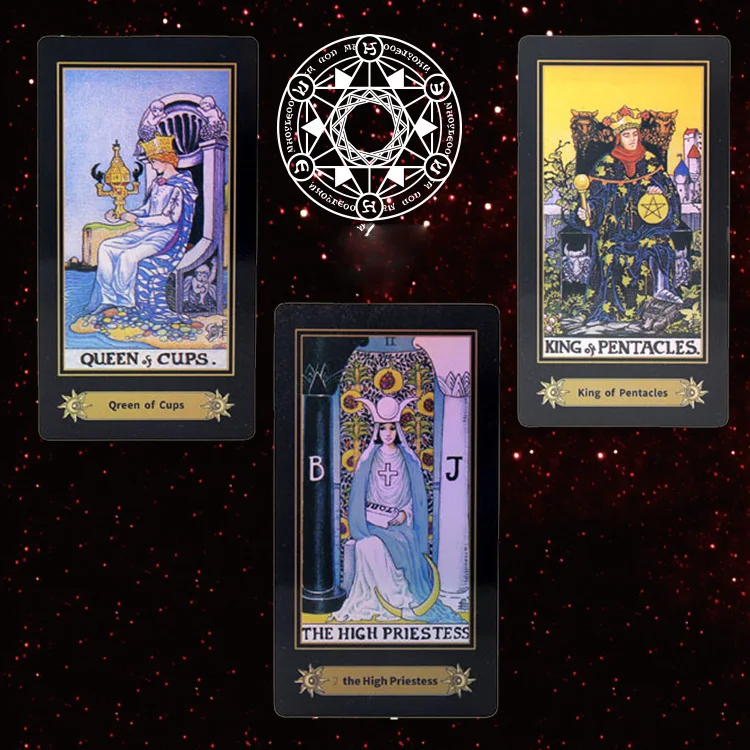 Таро карты настольная игра 78 шт. 3D лазерные полная английская версия для