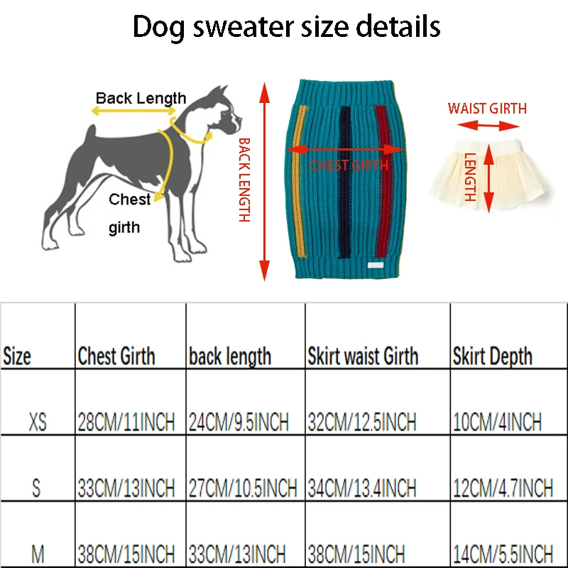 UFBemo комплект юбки и свитера для собак такса Текле одежда Зимний пуловер Свитера