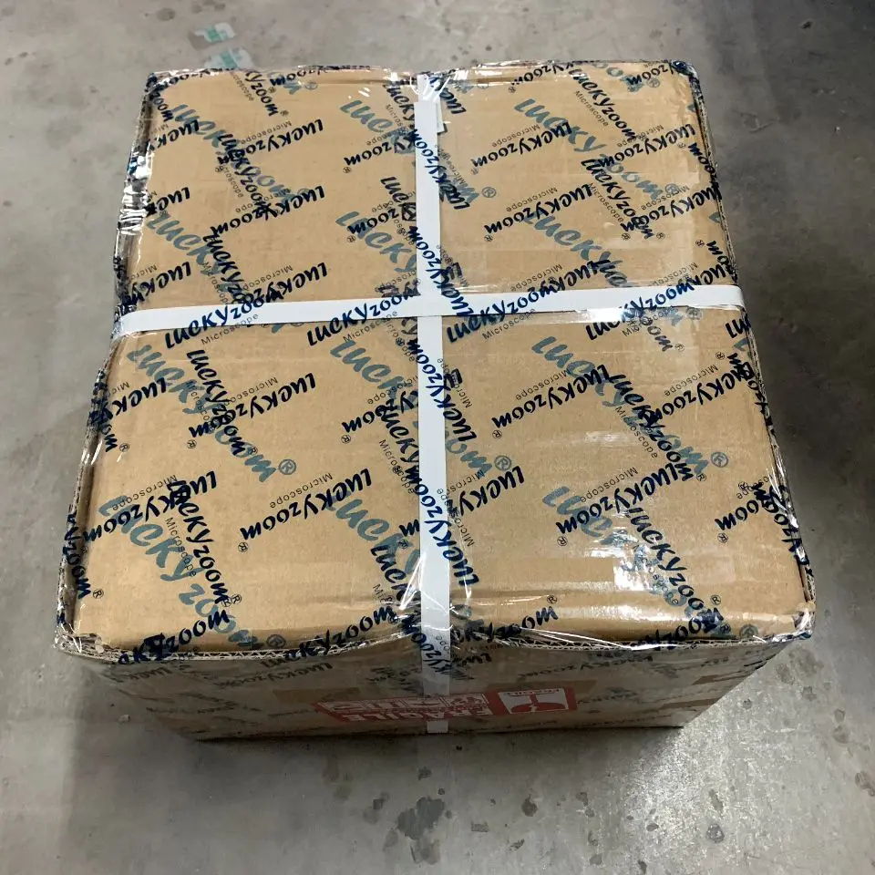 

Luckyzoom Brand 7X-45X Single Boom Stereo Microscope Black Stand 25cm Working Area Professional Binocular Microscope Soldering