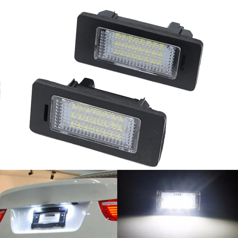 1 пара номерной знак светильник 6000k белый Led для BMW X5 X6 M5 E90 E91 E92 E61 E70 E71 E39