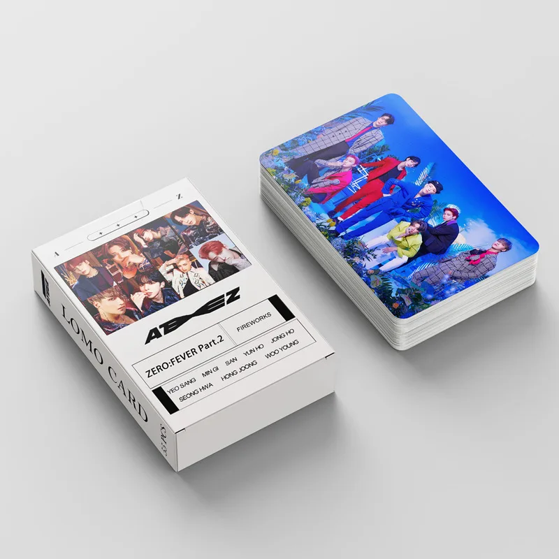 

55pcs/set Kpop ATEEZ Lomo Cards Photo Album ZERO : FEVER Part.2 Photocards High Quality HD Cards New Arrivals