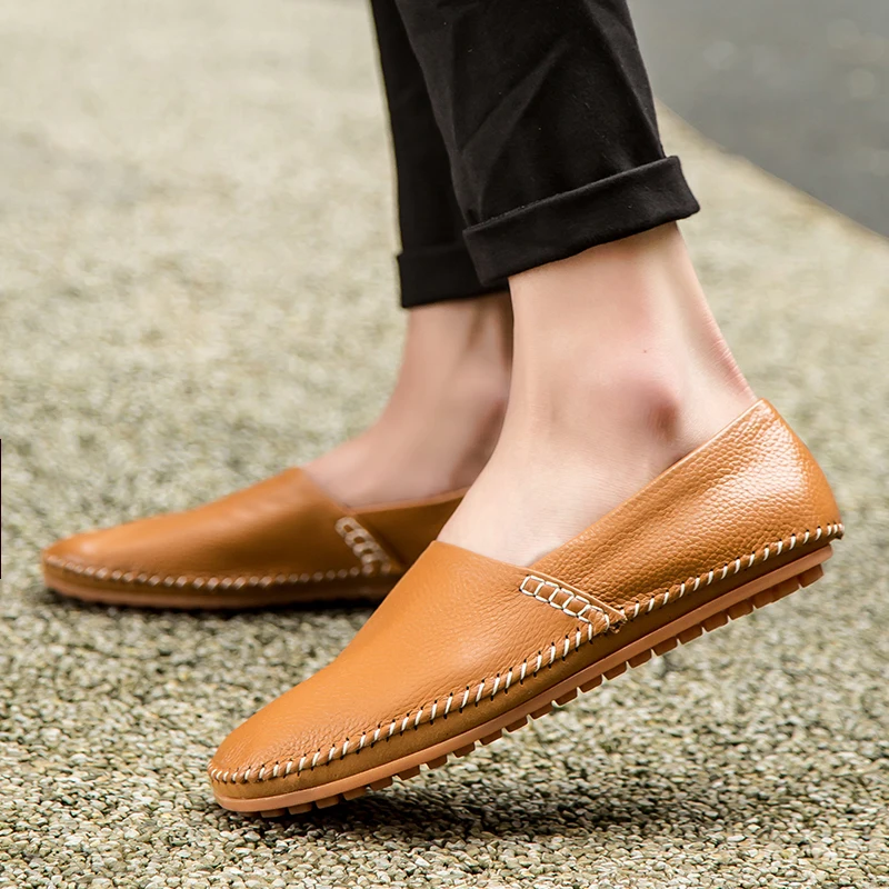 

Big Size 50 Concise Men Leather Loafers Fashion Slip-on Men's Casual Shoes Boat Shoes Comfort Driving Footwear Flats Moccasins