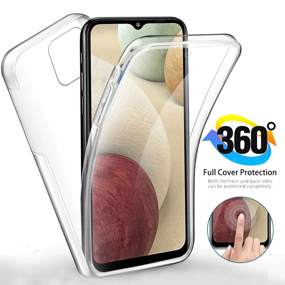 

a 12 case 360 degree fulldy protect shell for samsung galaxy a02 a12 a22 a32 a42 a52 a72 a82 2021 soft silicone shockproof coque
