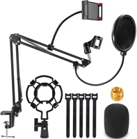 microphone stand mic arm desk adjustable suspension boom scissor for blue yeti snowball other mics for professional streaming