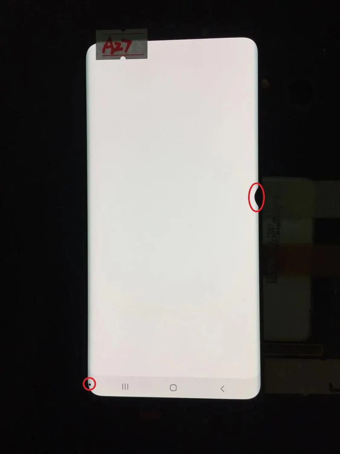 NO.A27 AMOLED Замена для SAMSUNG Galaxy S9 PLUS ЖК сенсорный экран дигитайзер без рамки G965 дисплей - Цвет: NO.A27