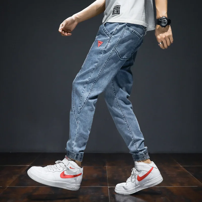 

Harem Trousers Slack Bottom Hip Hop Joggers Jeans Men 7XL Japanese Style Fashion Men Jeans Loose Designer Denim Cargo Pants