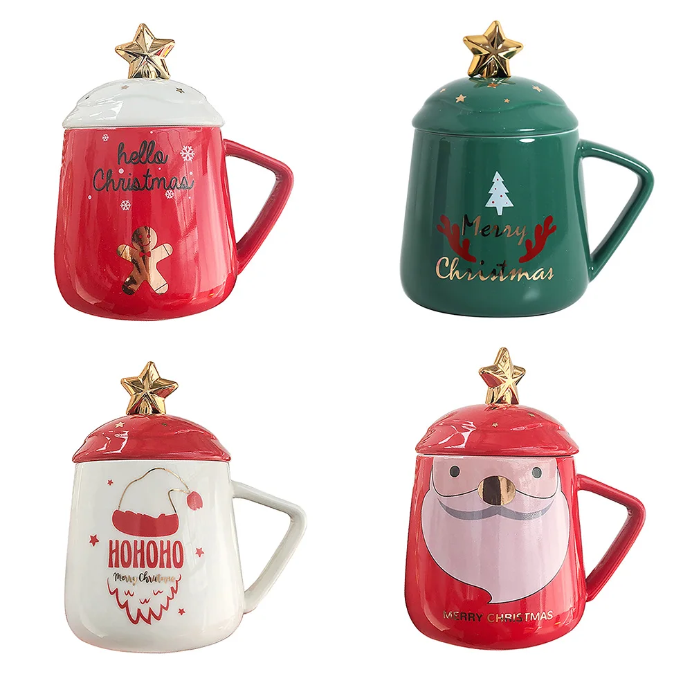 

Christmas Ceramic Mug Mug Hot Creative Cute Girl Cartoon Christmas Ceramic Mug Tea Cup Drinkware Gift For Friend