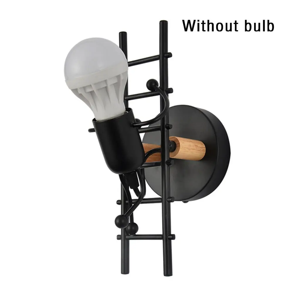 

Bar Home Decoration Creativite Led Wall Lights Personality Robot Climb Stairs Wall Lamp Living Bedroom Bedside Night Light
