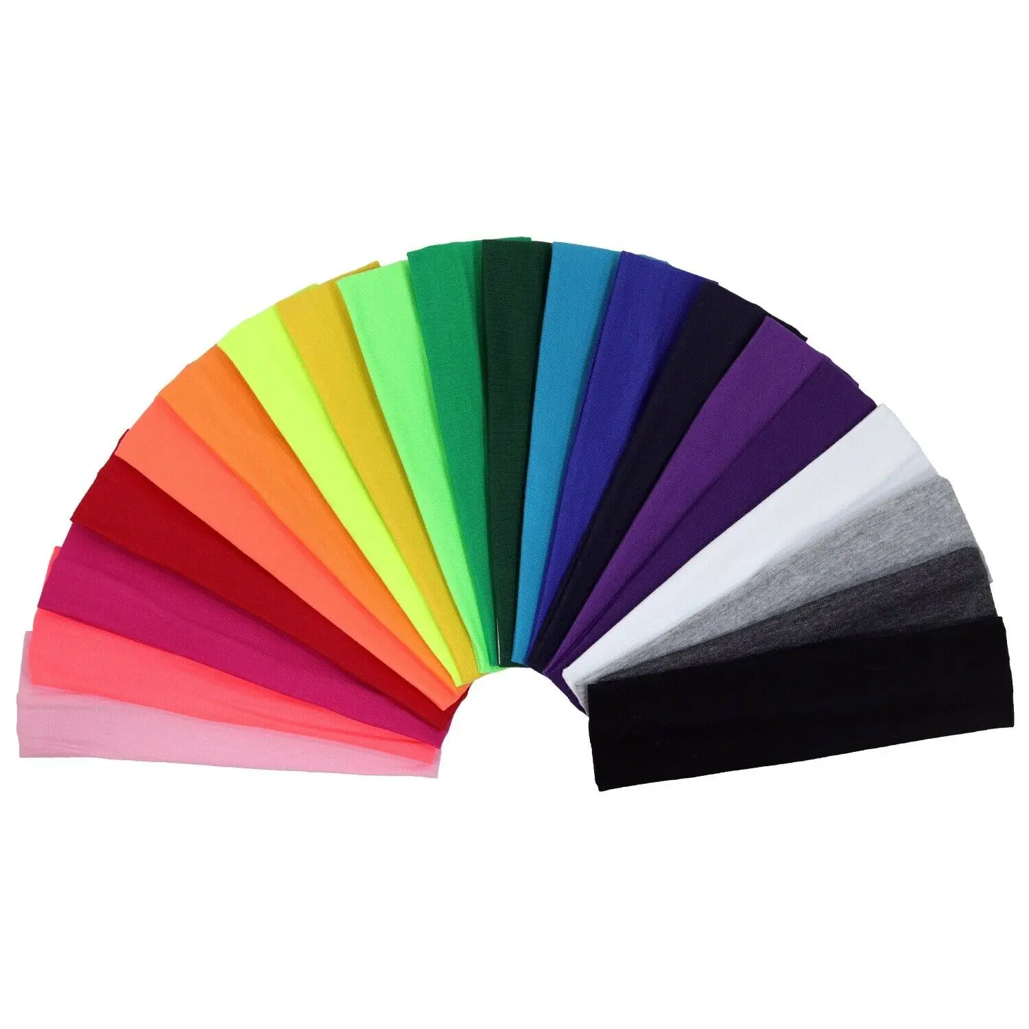 

Cotton Headbands Yoga Sports Soft Stretch Hair Band Sweatband Softball Head lot