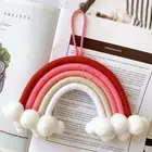 Хлопковая веревка ручной работы облако Радуга украшение плетеная стена для дома украшение для детской комнаты палатка украшения фото реквизит