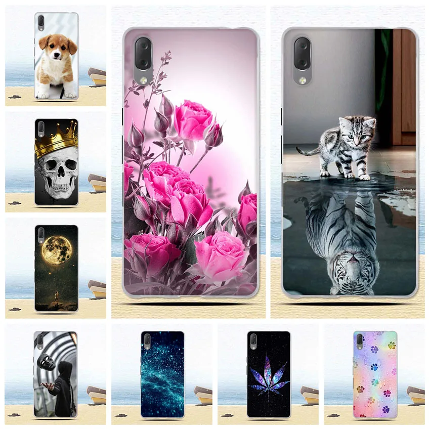Мягкие чехлы из ТПУ для телефонов Sony Xperia L3 I3312 I4312 I4332 I3322 силиконовый чехол