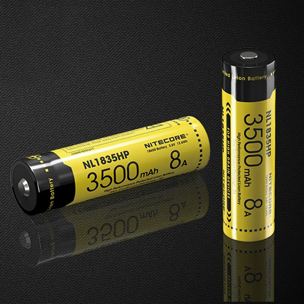 Литий ионный аккумулятор Nitecore NL1835HP 18650 3500 мАч 3 6 В Вт/ч 8 А|Портативные