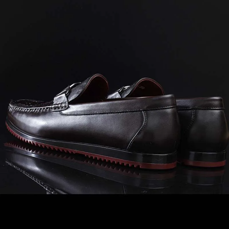 Новинка мужская обувь ourui из натуральной кожи страуса для отдыха Мужская одного