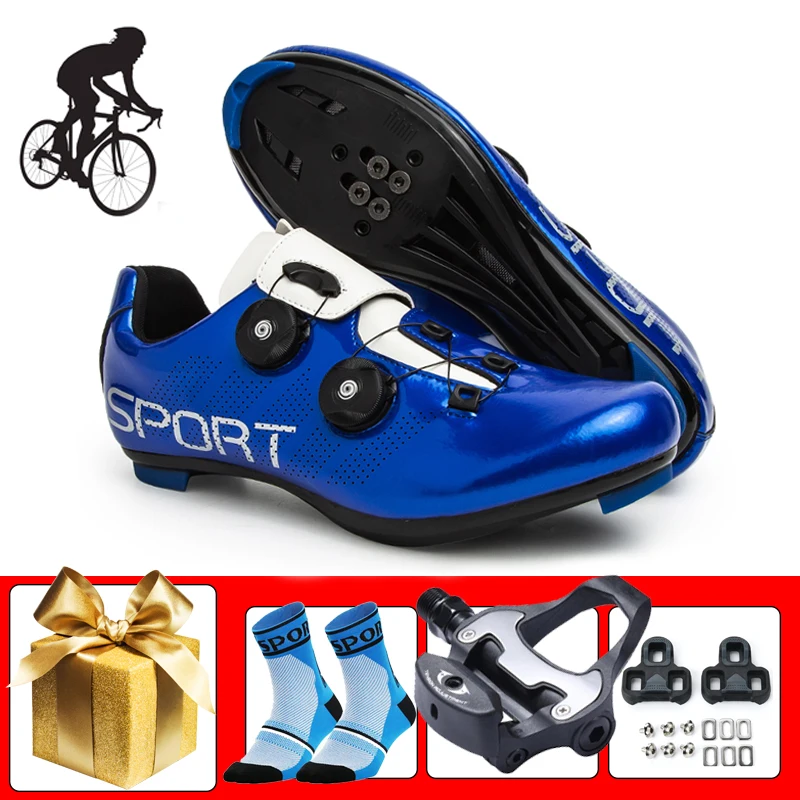 

Кроссовки мужские для велоспорта, светильник дышащие, с автоблокировкой, с педалью