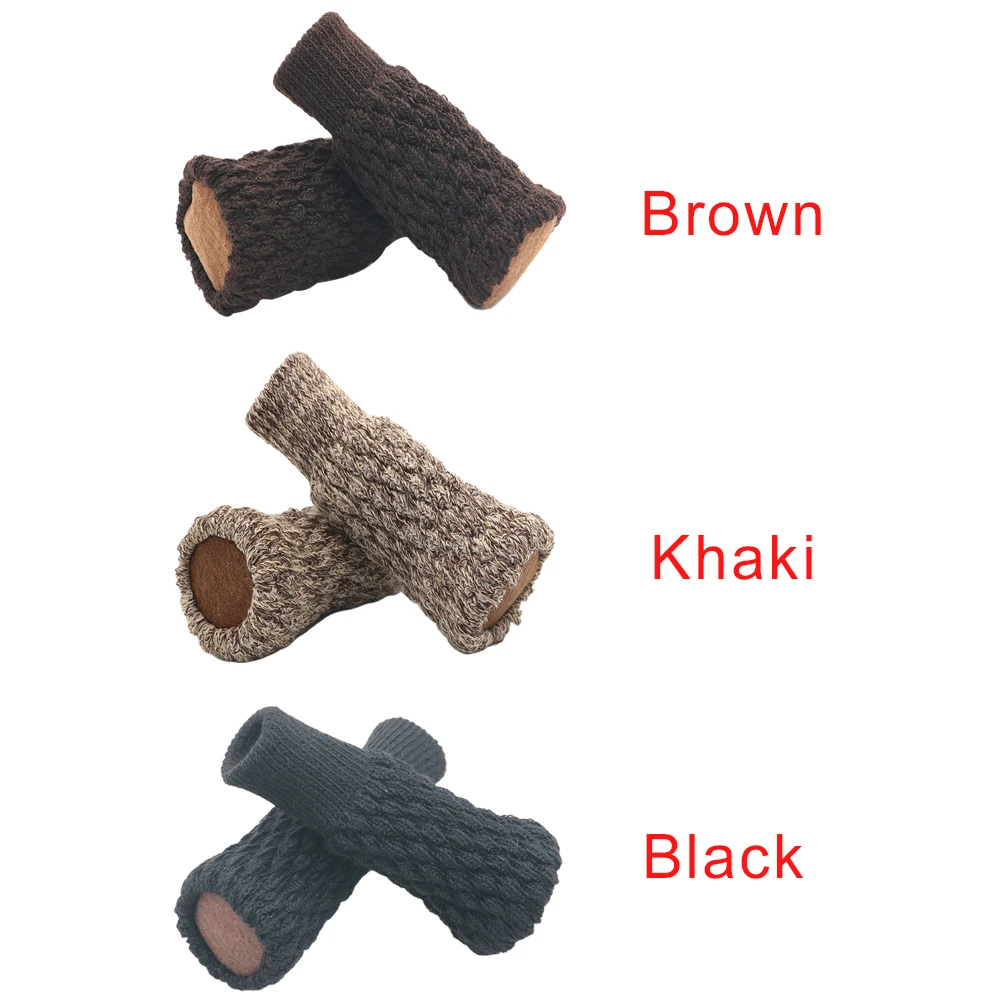 

4pcs Chair Leg Socks Noise Reduction Furniture Cover Table Floor Protector Home Decor Foot Pad Anti Scratch Thickened Knitted