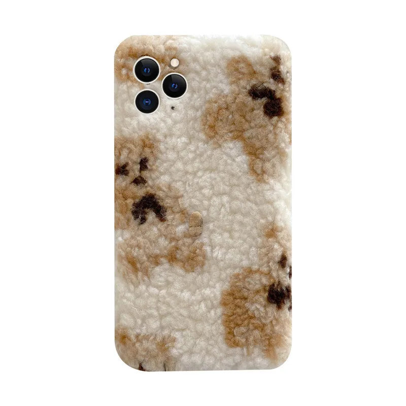 

The embroidery plush bear phone case is suitable for iPhone11 12Pro Max mini X XR XSMax 8 7PluS anti-drop protective back cover