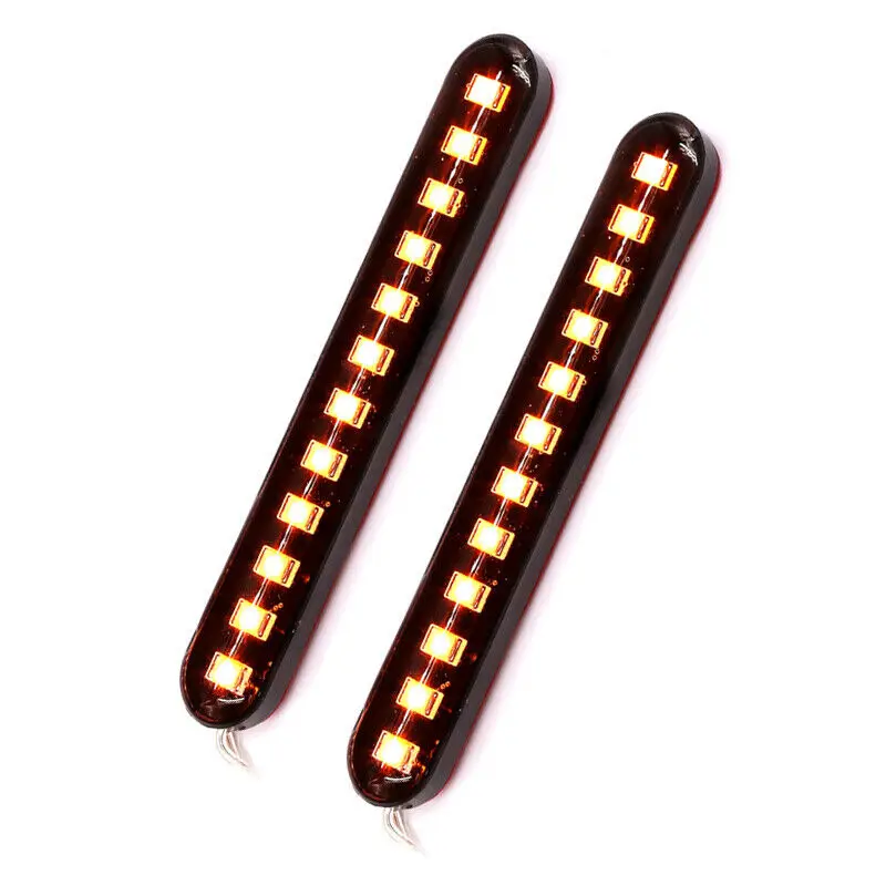 Универсальный светодиодный фонарь для мотоцикла 2 шт. с поворотными сигналами 12 В