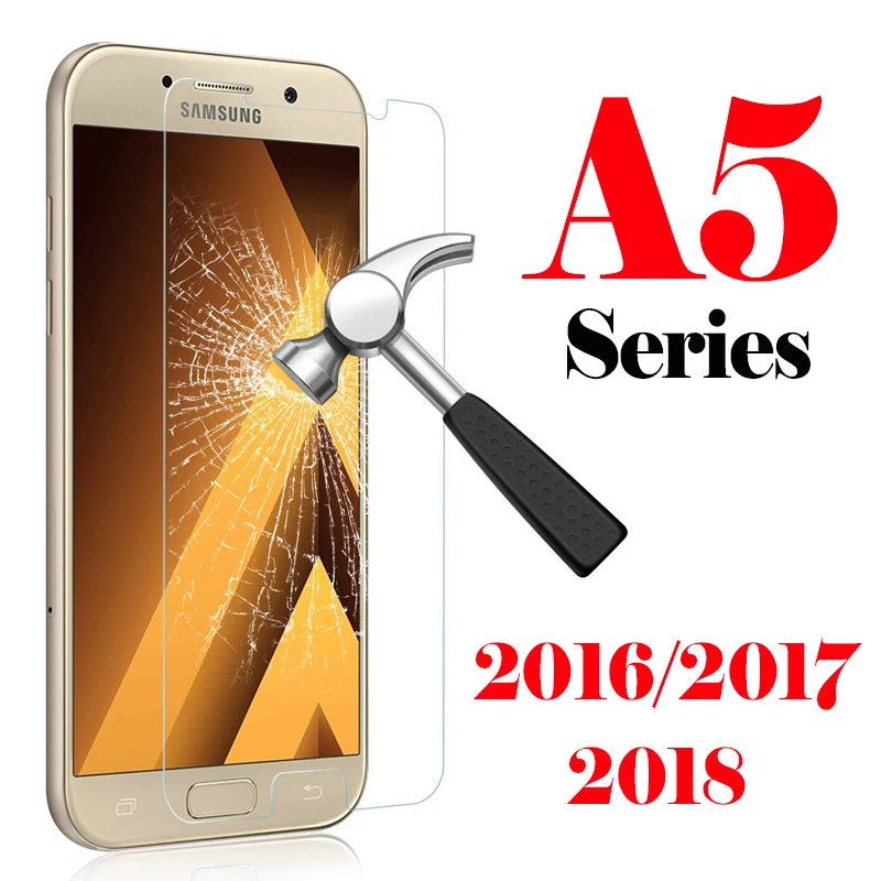 Защитное стекло для Samsung A5 протектор экрана на SAM Galaxy A 5 5A a52017 закаленное стекло Cam Броня листовая пленка