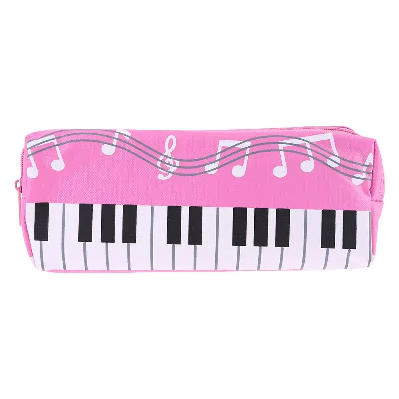 

Music Notes Piano Keyboard Pencil Case Large Capacity Pen Bags Stationery Office PXPA