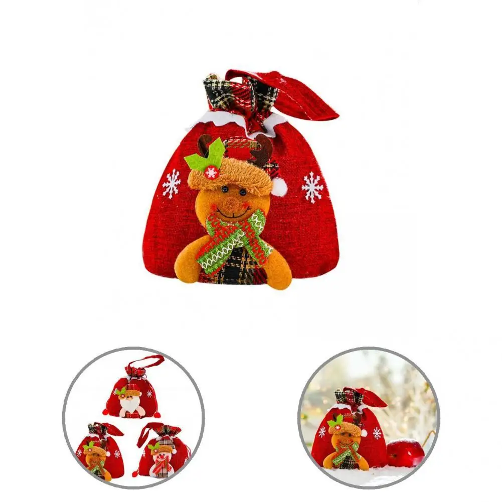 

Cartoon Style Long Lasting Plaid Print Drawstring Toting Bag for Children