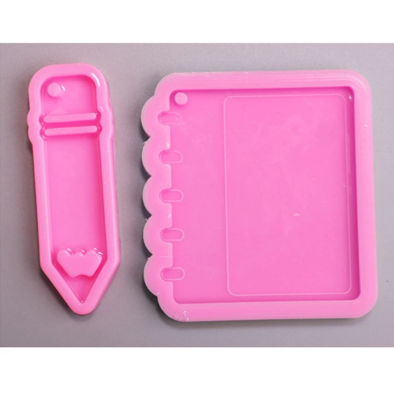 

1 Set Pencil+Notebook Epoxy Resin Mold Pen+Notepad Silicone Mould DIY Craft Mold