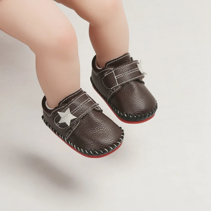 Осенние Нескользящие кроссовки со звездами для маленьких мальчиков 2 цвета обувь