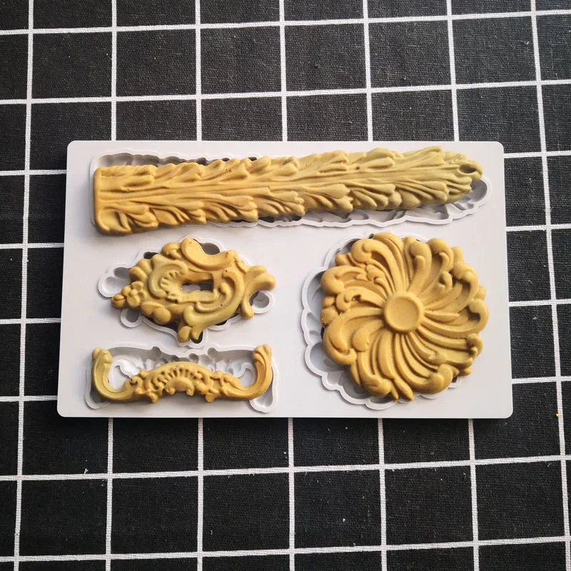 Силиконовая форма для Выкидной сахарной глазури с дверной ручкой рельефный