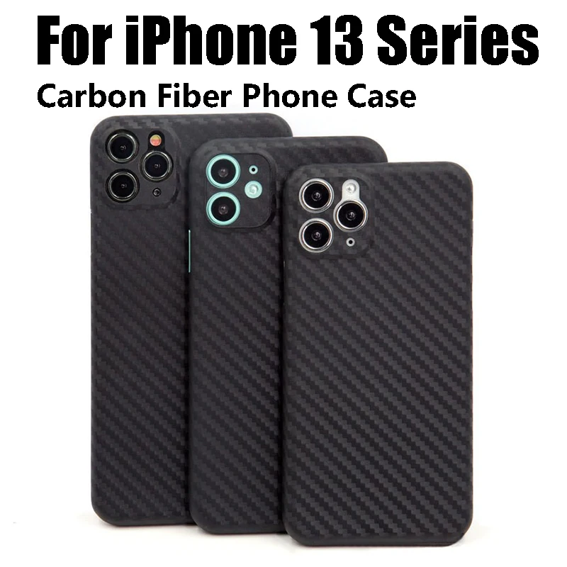 

Carbon Fiber Pattern Mobile Phone Back Cover for Iphone13 Series Ultra-thin Case Capa Fundas for Iphone 13mini 13 13pro 13promax