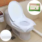 Дорожный портативный коврик для унитаза, 10 листов, одноразовое покрытие на сиденье унитаза, водорастворимый одноразовый Бумажный чехол для сиденья унитаза, Лидер продаж