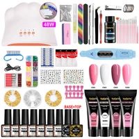 manicure set gel nail polish set uv lamp for nails with a set of gel varnish super manicure set for nail kit with led nail lamp