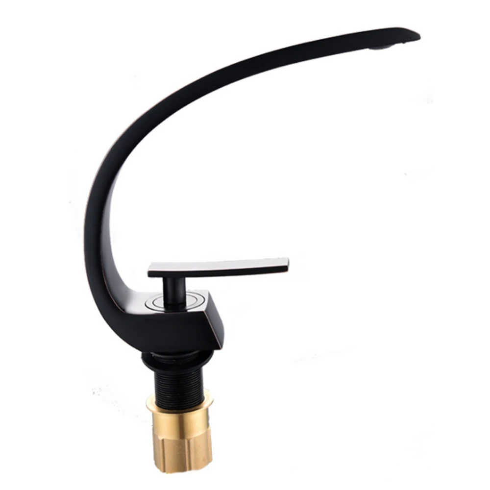 Ванная комната черное покрытие смеситель для раковины все медные горячей