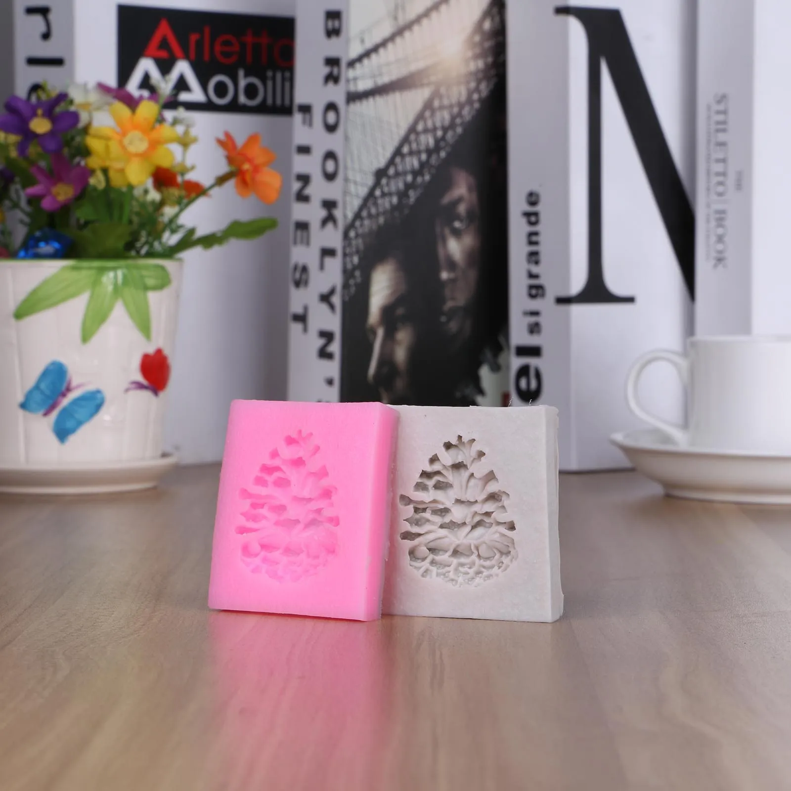 Силиконовая сосна орех помадка форма торта в форме 3D шоколадные кондитерские