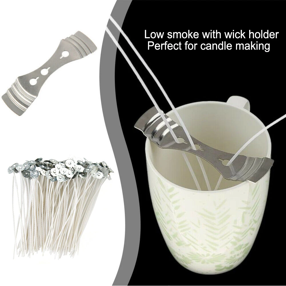 100 шт 6 см свеча фитили для изготовления свечей низкий дым натуральный хлопок ядро