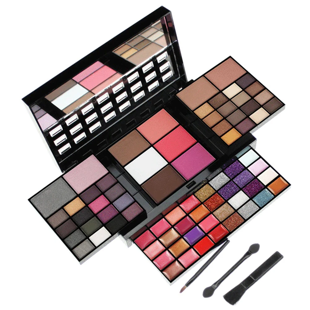 

74 Color Matte Glitter Eyeshadow Blush Cosmetic Foundation Face Powder Makeup Sets Professional Eye Shadows Palette