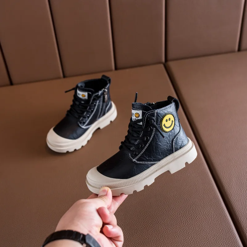 Удобные детские ботинки martin Сезон осень зима Стильная обувь для мальчиков и девочек От 7 до 16 лет Детские