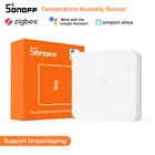 Датчик температуры и влажности SONOFF SNZB-02 Zigbee, умная Синхронизация в режиме реального времени через eWeLink для ZBBridge, работа с Alexa Google Home