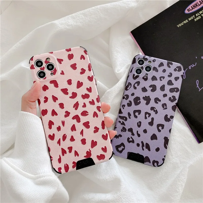 

Luxury Animal Element Leopard Print Soft Case For Iphone 11 12 Pro Max Mini 7 8 Plus Xr X Xs Max Se 2 Leather Phone Cover Fundas