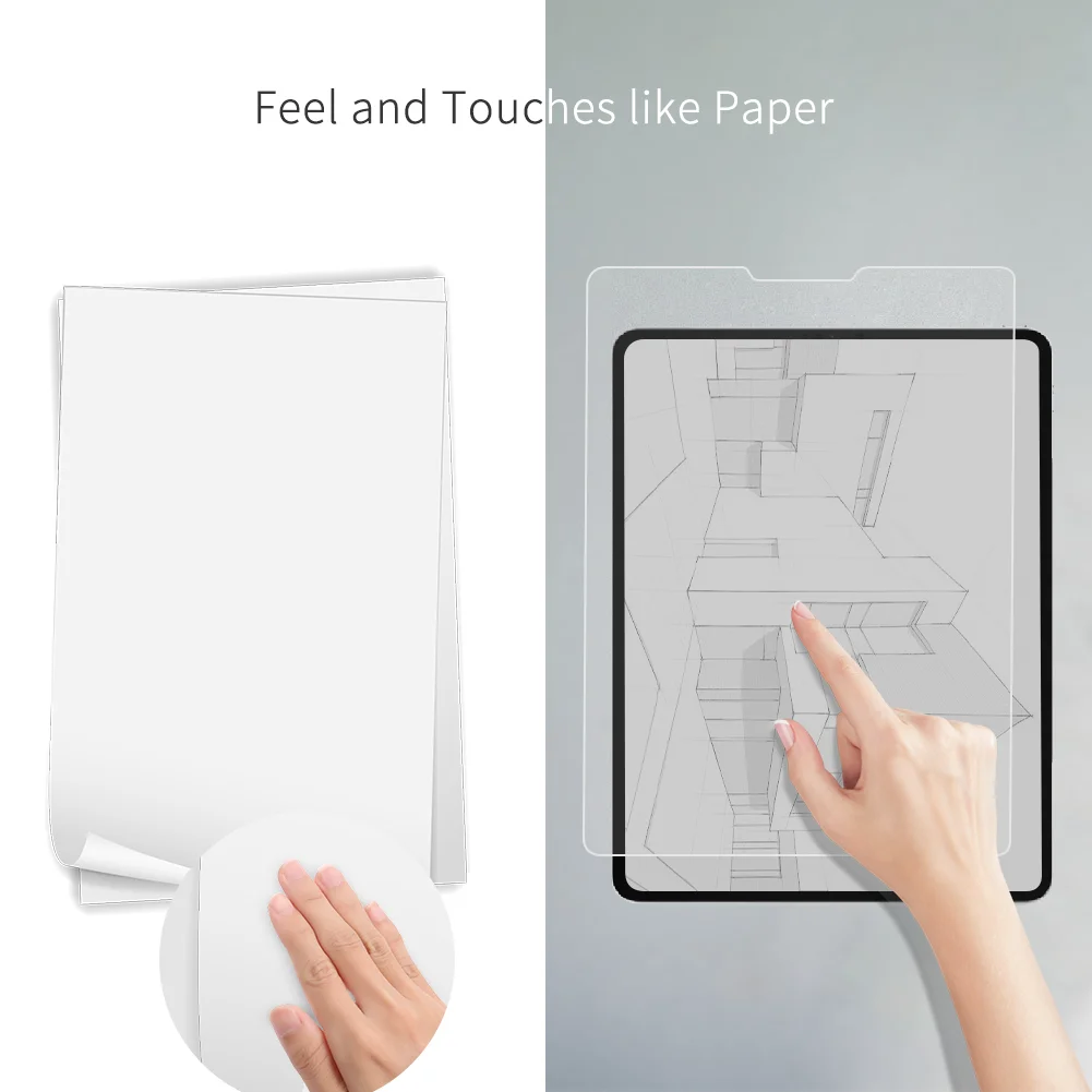 

Paper Like Film Matte PET Anti Glare Painting For iPad 9.7 6th 7 8th 10.2 10.9 Air 3 10.5 Mini 5 Pro 11 12.9 in Screen Protector