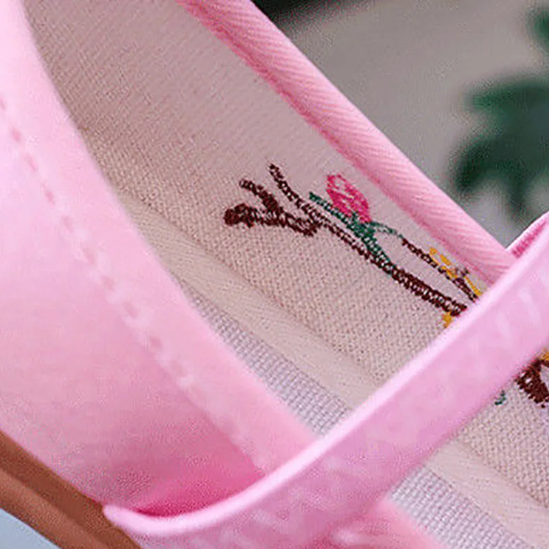 Вышитые туфли Hanfu для девушек в старом Пекине одежда ручной работы народном стиле