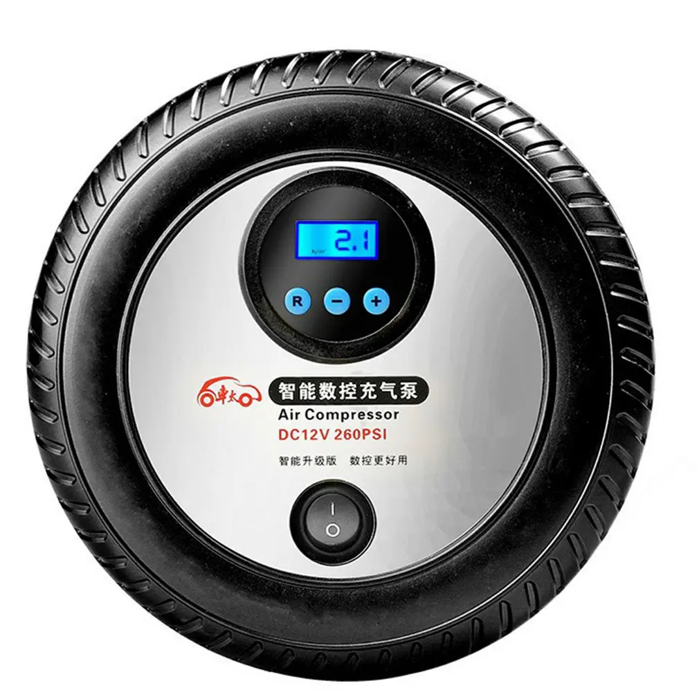 

Inflation Pump 12V Portable Automobile Air Pump Emergency Tire Digital Display On-board Air Pump Small Size